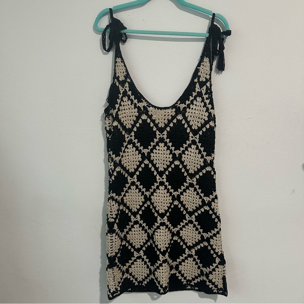 Rachel Crochet Mini Dress - Picture 3 of 6